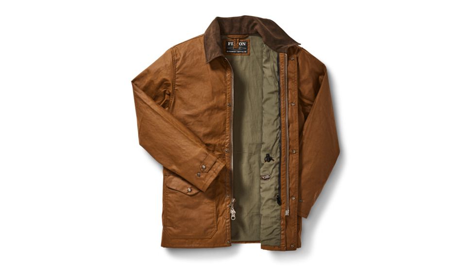 Filson Cover Cloth Mile Marker Coat - Mens, Dark Earth, Large, 20062428-DarkEarth-L