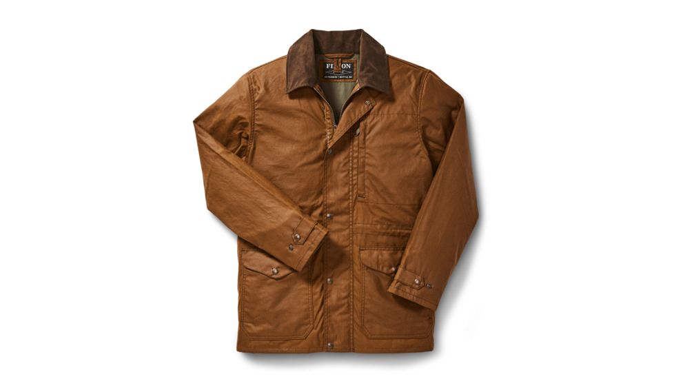Filson Cover Cloth Mile Marker Coat - Mens, Dark Earth, Large, 20062428-DarkEarth-L