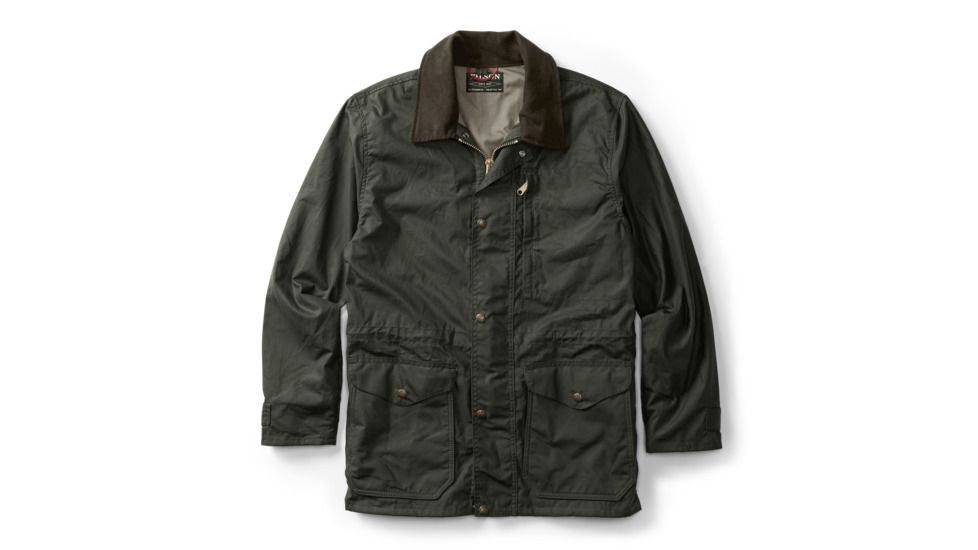 Filson Cover Cloth Mile Marker Coat - Mens, Otter Green, Small, 11010409-OtterGreen-S