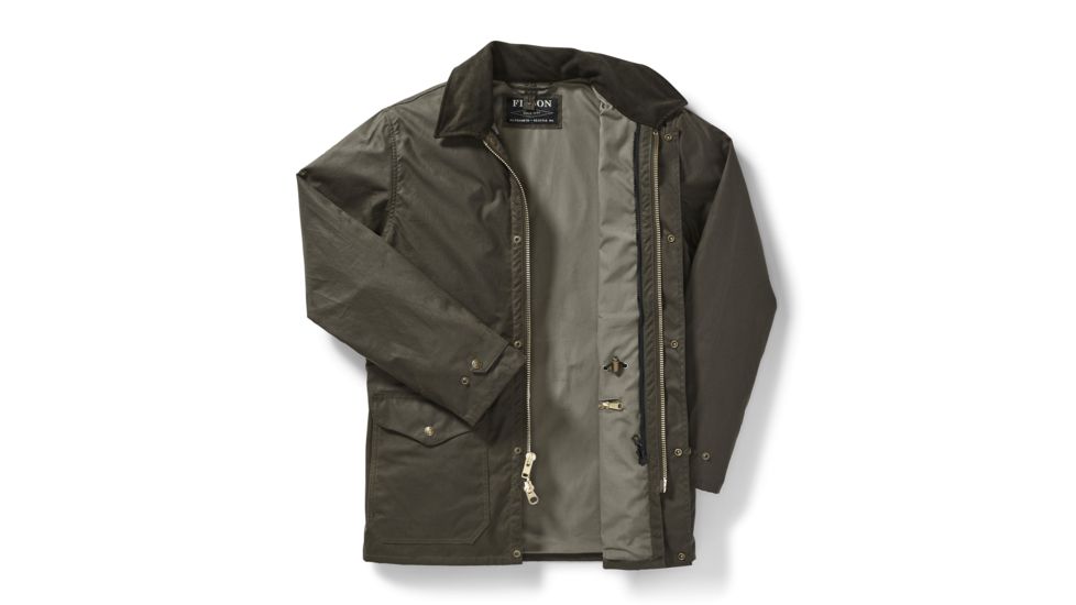 Filson Cover Cloth Mile Marker Coat - Mens, OtterGreen, Large, 20062428-OtterGreen-L