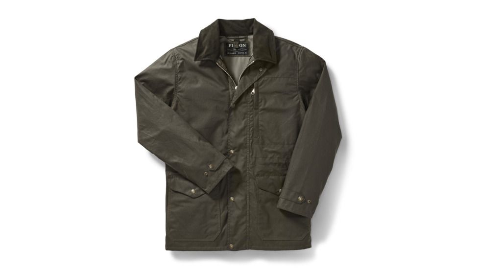 Filson Cover Cloth Mile Marker Coat - Mens, OtterGreen, Large, 20062428-OtterGreen-L