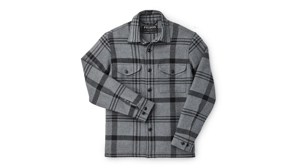 Filson Deer Island Jac-Shirt - Mens, HthrBlk, Large, 20105728-HthrBlk-L