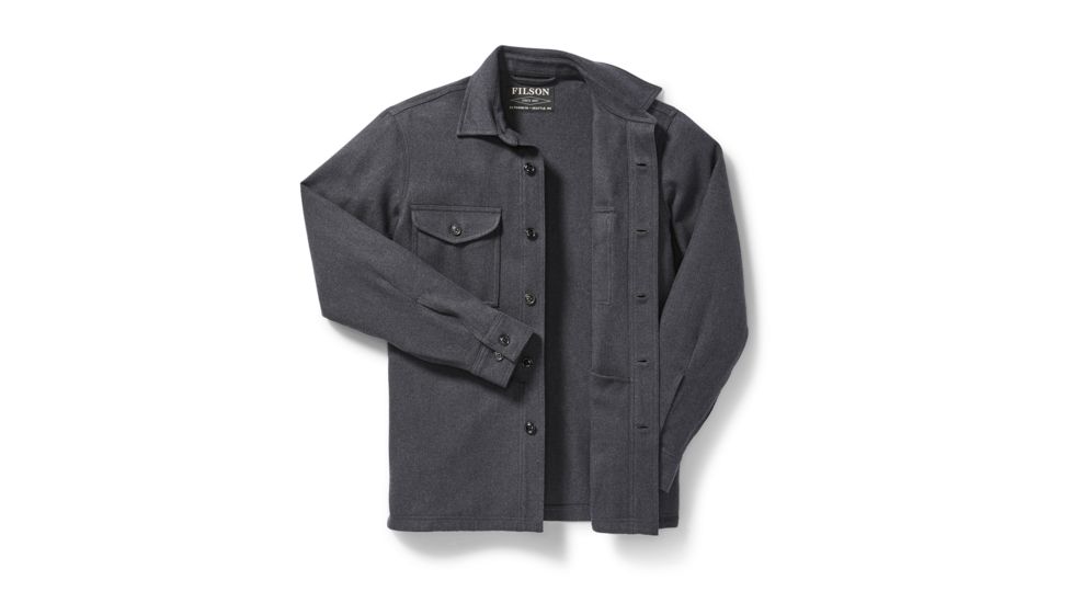 Filson Deer Island Jac-Shirt - Mens, Navy Heather, Medium, 20105728-NAVY HEATHER-M