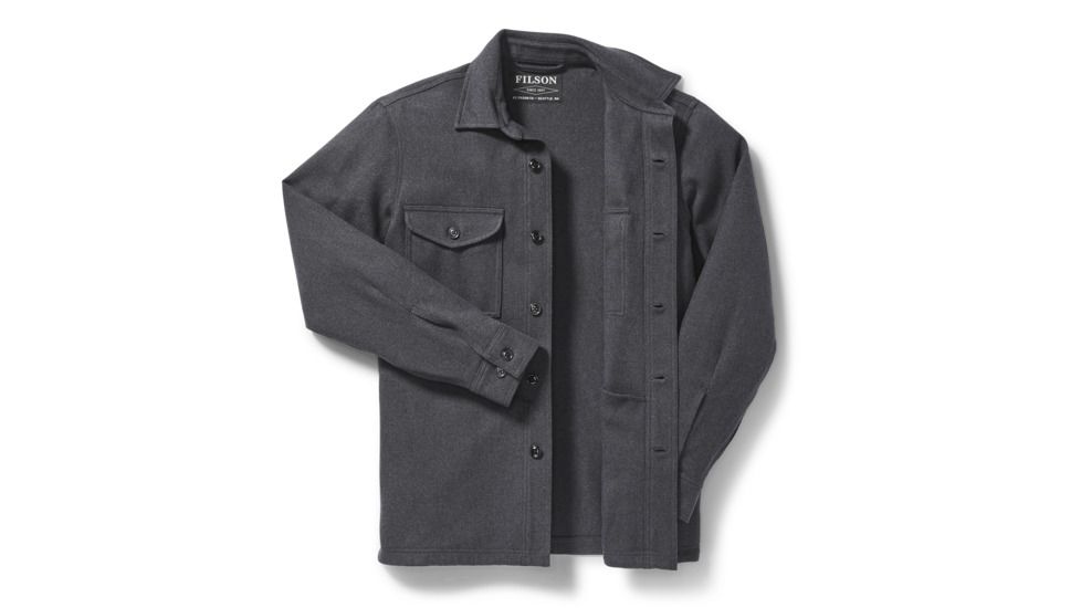 Filson Deer Island Jac-Shirt - Mens, NavyHthr, Small, 20105728-NavyHthr-S