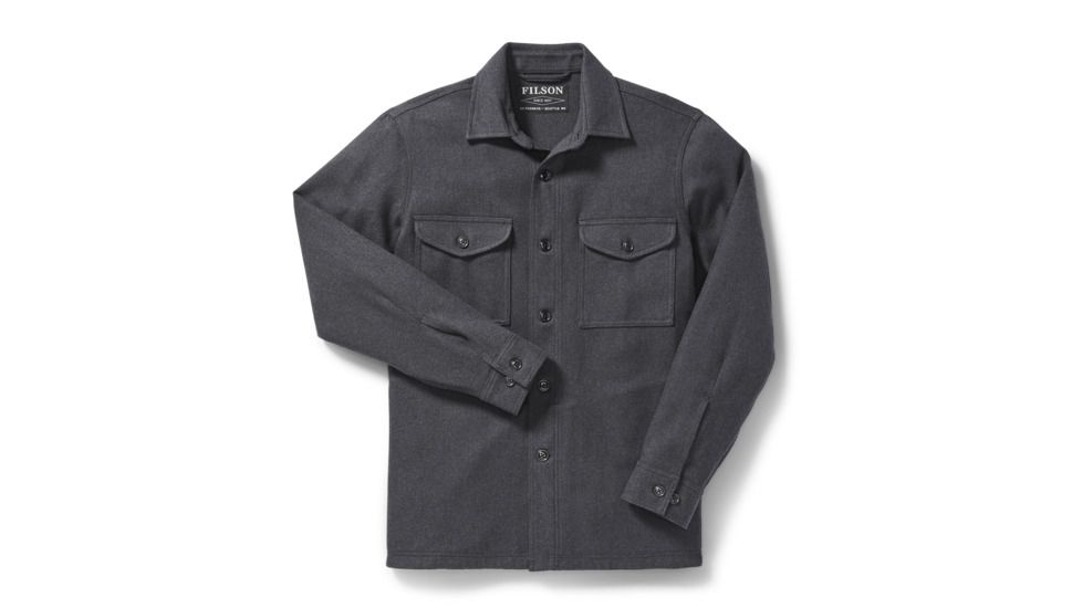 Filson Deer Island Jac-Shirt - Mens, NavyHthr, Small, 20105728-NavyHthr-S