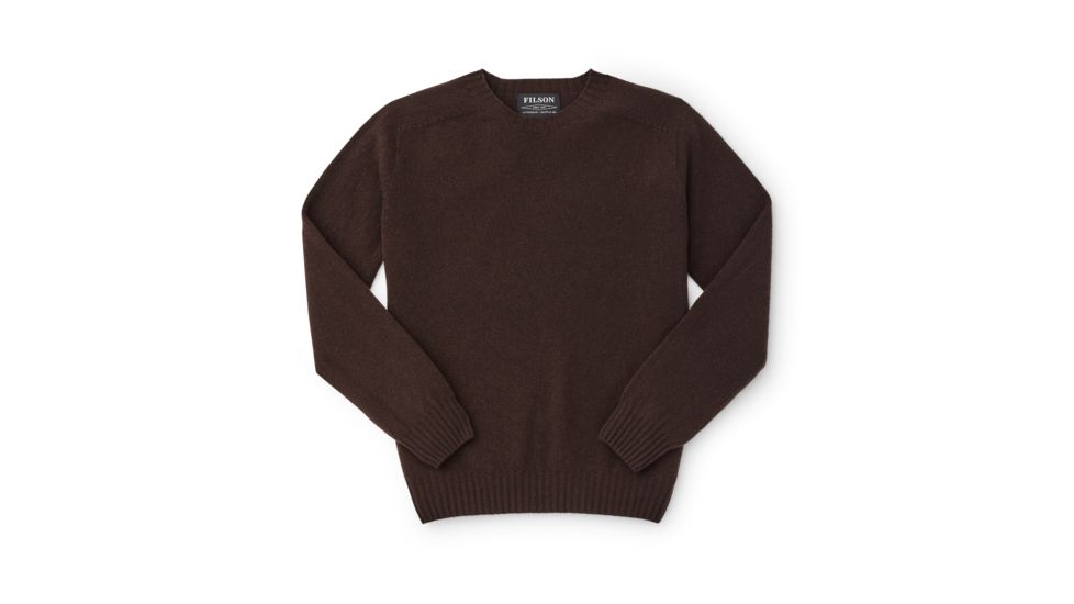 Filson Lambswool Crewneck Sweater - Womens, DkRedwood, Large, 20120033-DkRedwood-L