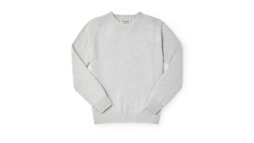Filson Lambswool Crewneck Sweater - Womens, LtHthrGray, Large, 20120033-LtHthrGray-L