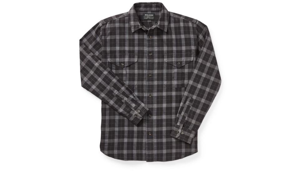 Filson Lightweight Alaskan Guide Shirt - Men's, Heather Gray/Black, Large, 11010743-HthrBlk-L