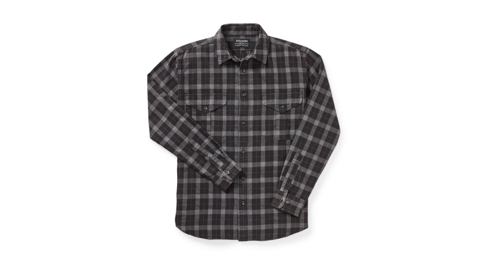 Filson Lightweight Alaskan Guide Shirt - Mens, Heather Gray/Black, Small, 11010743-Heather Gray/Black-S