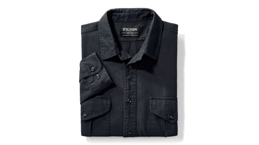 Filson Lightweight Alaskan Guide Shirt - Mens, Mignight Navy, Medium, 11010743-MdntNavy-M