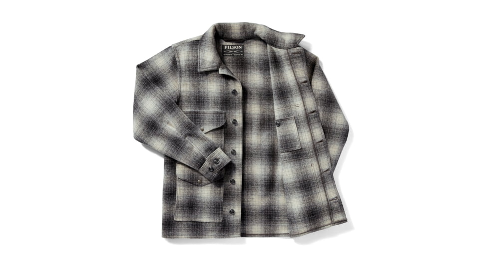 Filson Mackinaw Cruiser, Gray/Charcoal, Small 11010043-Gray/Charcoal-S