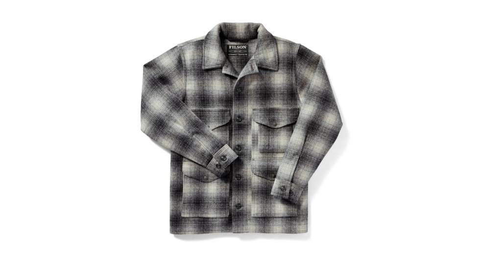 Filson Mackinaw Cruiser, Gray/Charcoal, Small 11010043-Gray/Charcoal-S