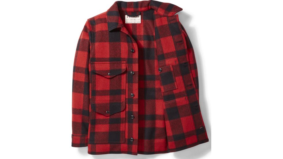 Filson Mackinaw Cruiser - Mens, RedBlack, 44, 11010043-RedBlack-44