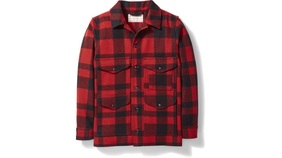 Filson Mackinaw Cruiser - Mens, RedBlack, 44, 11010043-RedBlack-44