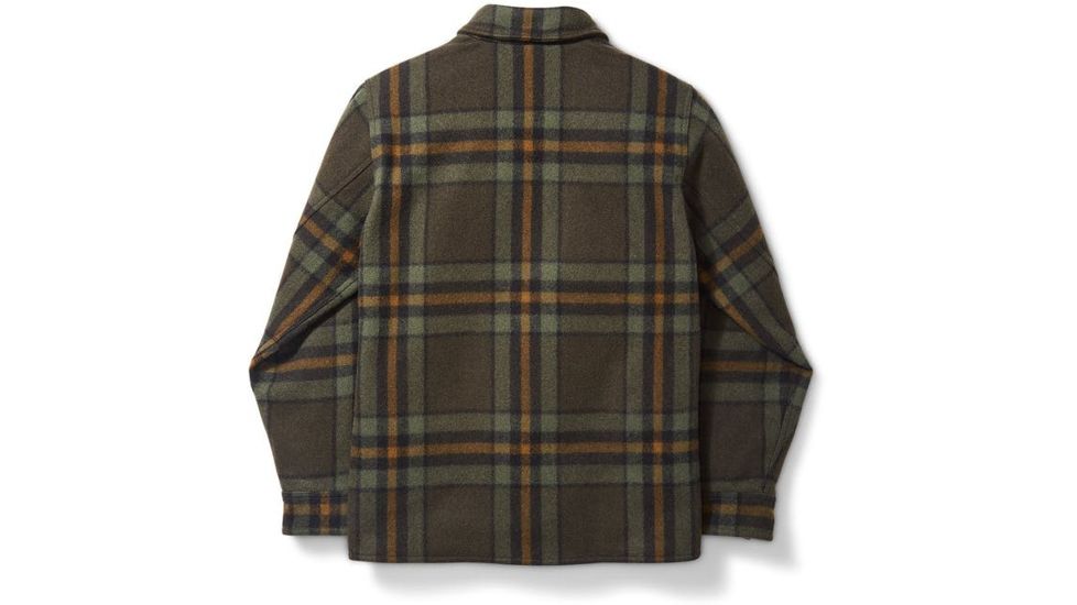 Filson Mackinaw Jac Shirt, Green/Black, Large, 11010788-Green/Black-L