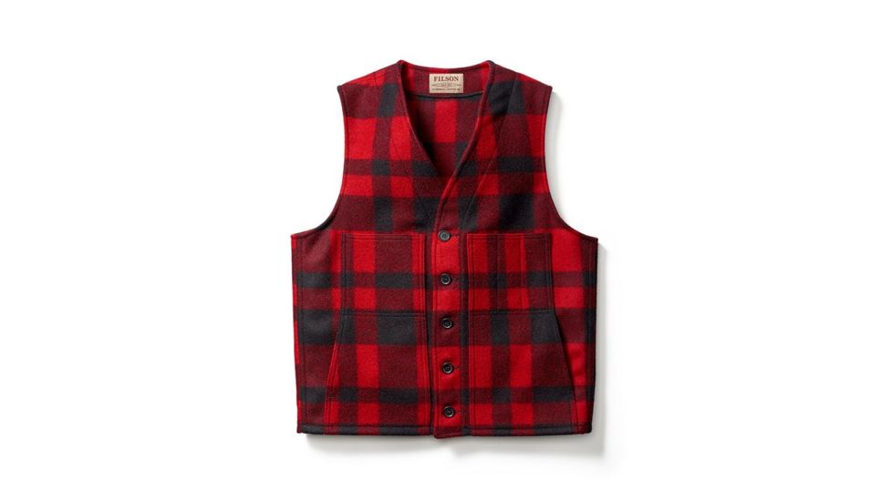 Filson Mackinaw Wool Vest - Women's, Red Black, XXXL, 11010055-REDBLACK-XXXL