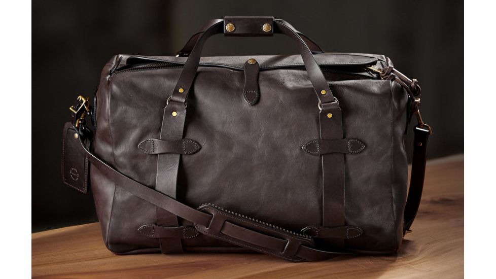 Filson Medium Weatherproof Duffel Bag - Mens, Sierra Brown, One Size, 11070397-SierraBrwn-OS - Brass