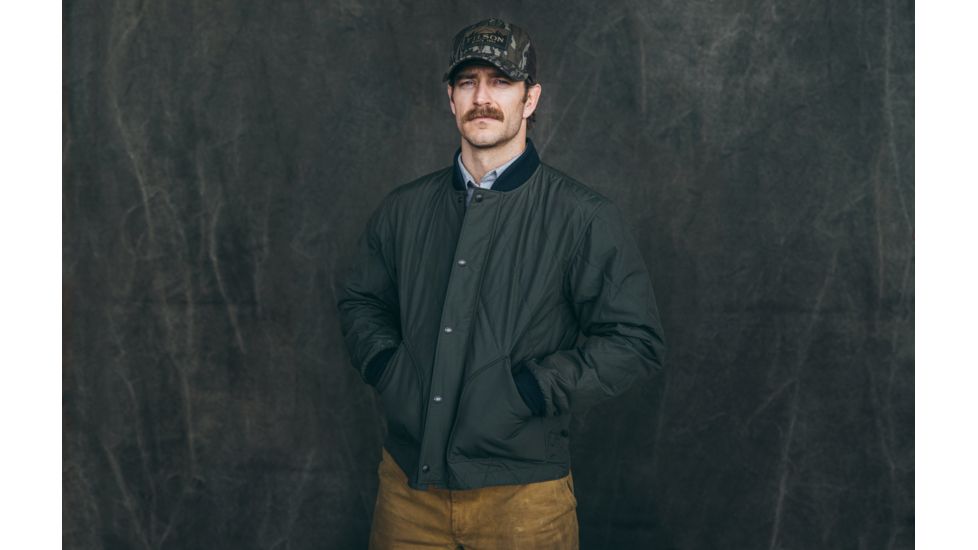 Filson Quilted Pack Jacket - Mens, DarkOtGrn, Small, 20019781-DarkOtGrn-S