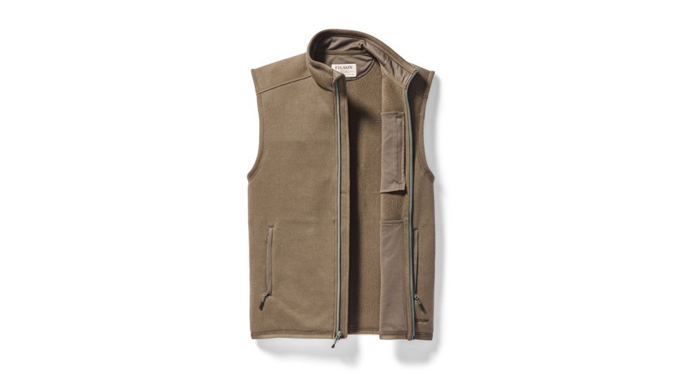 Filson Ridgeway Fleece Vest - Mens, Field Olive, Small, 20052631-FIELD OLIVE-S