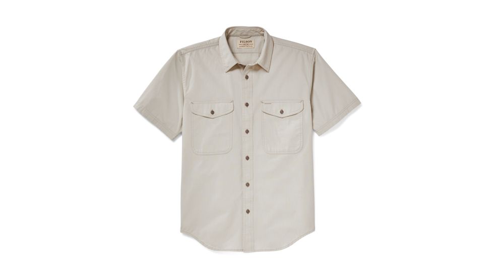 Filson Short Sleeve Field Shirt Mens, Grey Sky, 3XL, 20049630-GREY SKY-XXXL