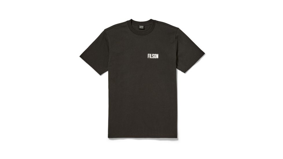 Filson Short Sleeve Outfitter Graphic Tee - Mens, Faded Black - Eagle, Medium, 20112330-FDBLE-M