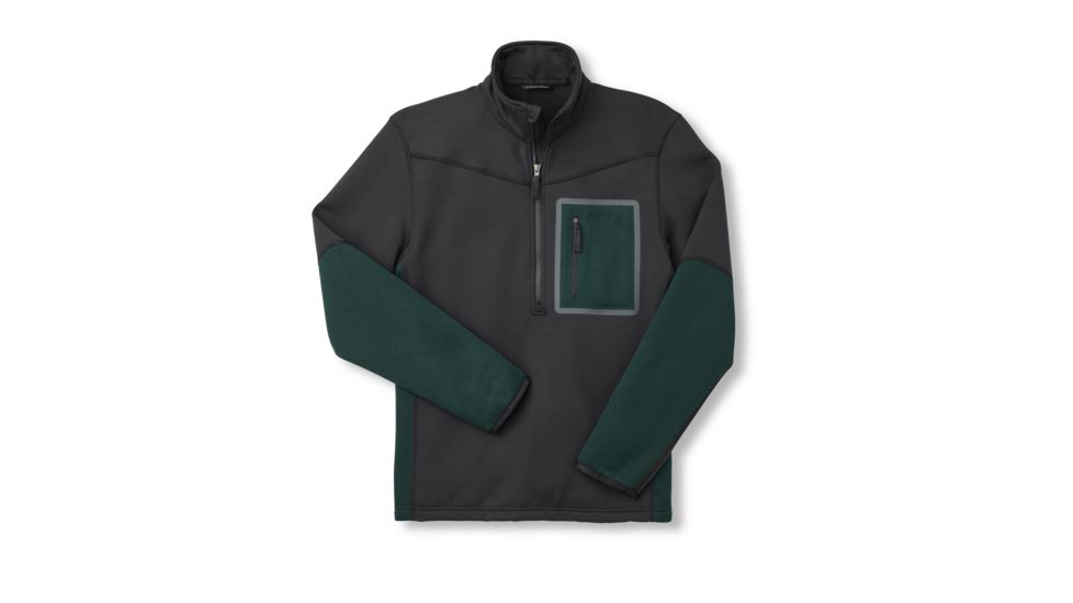 Filson Shuksan Half-Zip Fleece - Mens, Black Fir, Extra Large, 20003001-BlackFir-XL