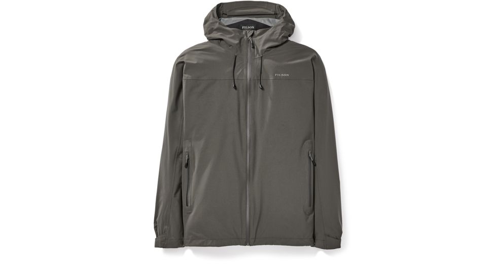 Filson Swiftwater Rain Shell Mens, Magnum Black, Large, 20052629-MAGNUM BLACK-L