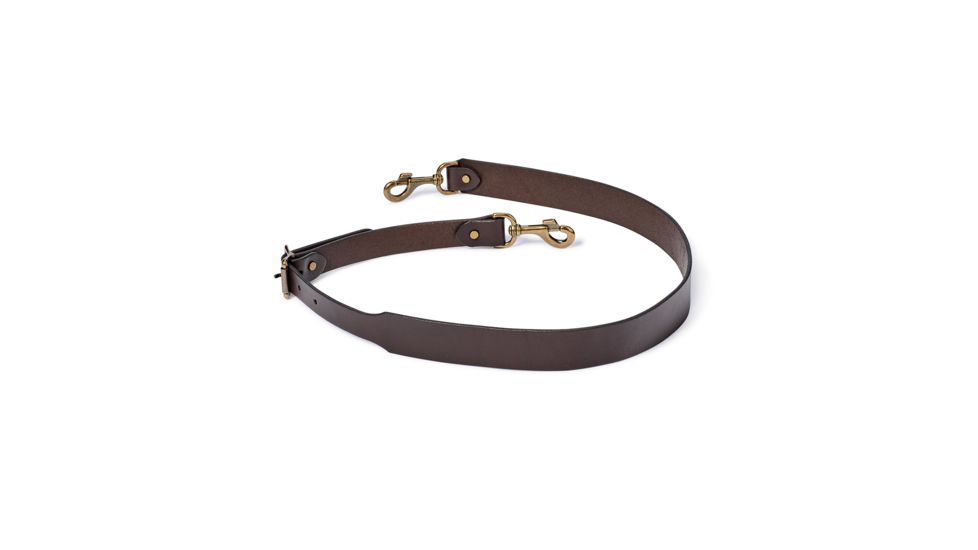 Filson Wide Leather Shoulder Strap, Brown, Large, 20053478-BROWN-L