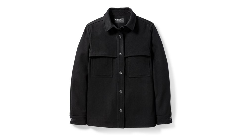 Filson Wool Jac Flannel Shirt - Womens, Black, Small, 20068001-Black-S