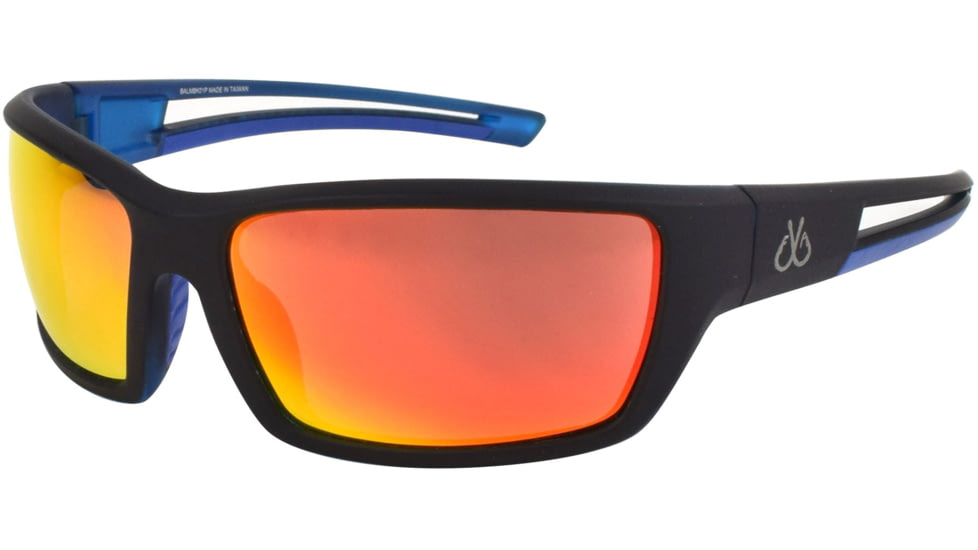 Filthy Anglers Balsam Sunglasses - Mens, Matte Black Frame, Rose Polarized w/ Red Mirror Lens, BALMBK09P-S