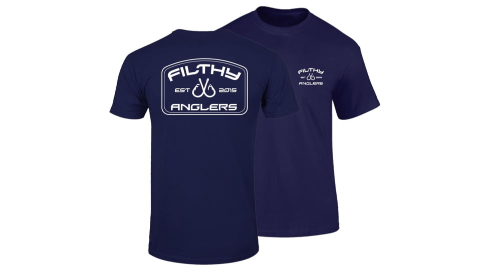 Filthy Anglers Bendo Fishing T-Shirt - Mens, Blue, Large, T-BENDONVY-L