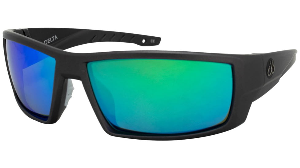 Filthy Anglers Delta EP Mirror Sunglasses - Mens, Matte Graphite Frame, Polarized EP Green Mirror Lens, DELMGR-EP-G