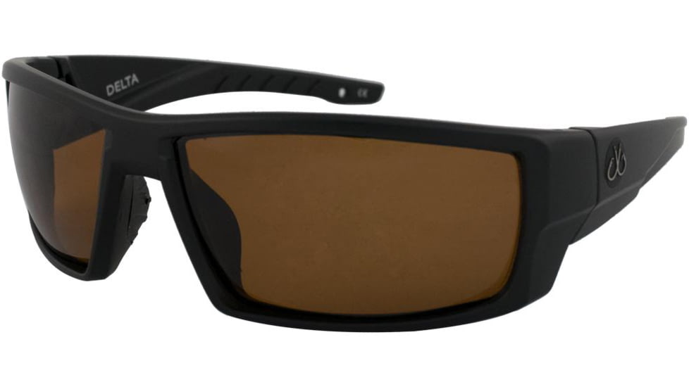Filthy Anglers Delta Sunglasses - Mens, Matte Black Frame, Brown Polarized Lens, DELMBK03P