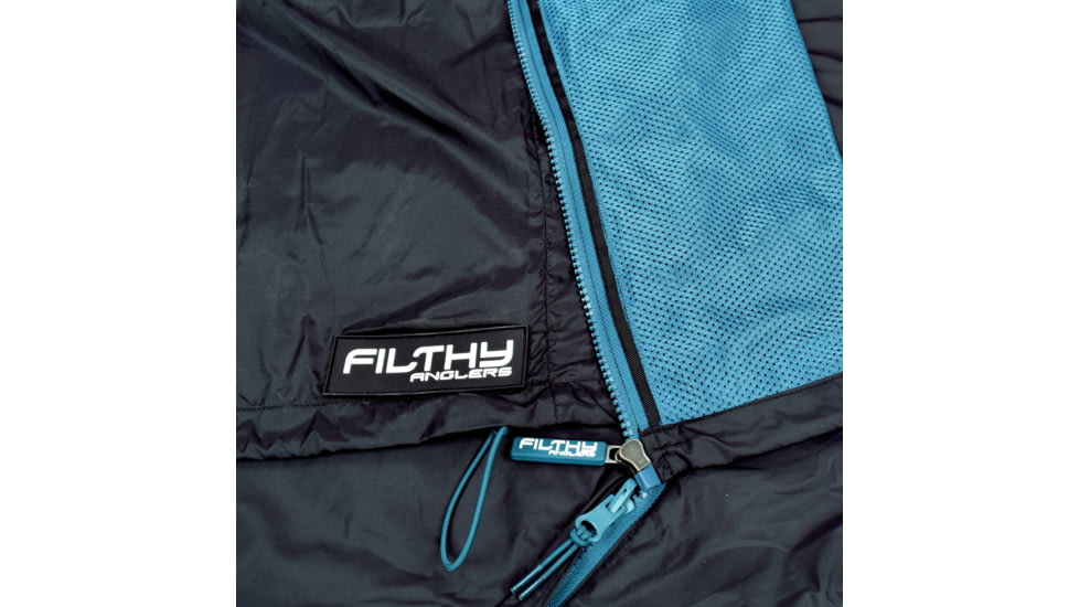Filthy Anglers Packable Windbreaker Jacket, Black, Medium, WINDBLK-M