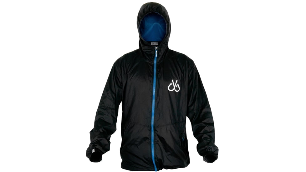Filthy Anglers Packable Windbreaker Jacket, Black, Medium, WINDBLK-M