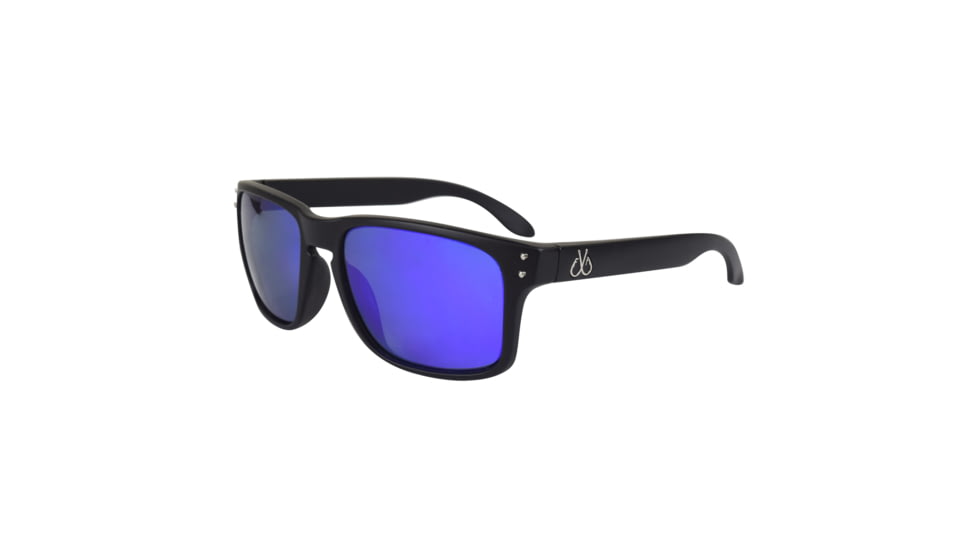 Filthy Anglers Rush Polarized Fishing Sunglasses, Matte Black/Polarized EP Blue Mirror, RUSMBK-EP-B