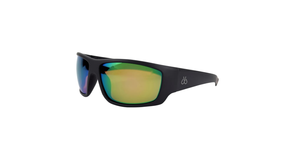 Filthy Anglers Tenkiller Polarized Sunglasses w/ Green Mirror, Matte Black/Brown Polarized, TENMBK03P-G