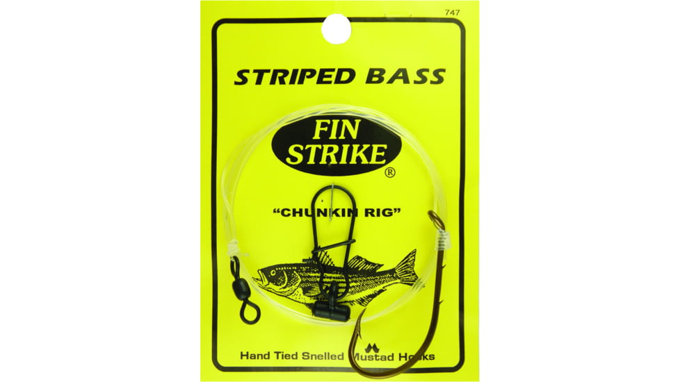 Fin A Jake Rigs Fin Strike Striped Bass Rigs Baitholder, Chunkin Rig Swivel w/Sinker ...