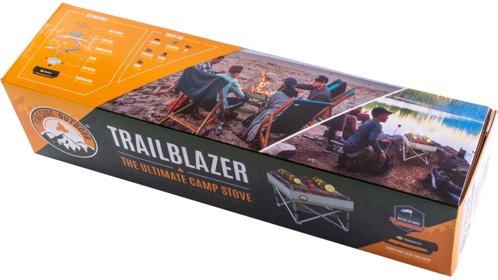 Fireside Outdoor Trailblazer Portable Fire Pit &amp; Grill, 12 in, CB005