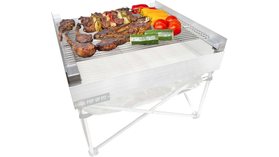 Fireside Outdoor Tri-Fold Grilling Grates For Pop-Up Fire Pit, 16,5 in, CDGG24-TRI