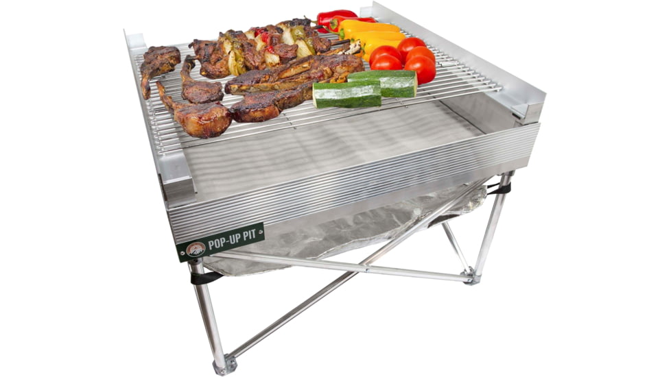 Fireside Outdoor Tri-Fold Grilling Grates For Pop-Up Fire Pit, 16,5 in, CDGG24-TRI