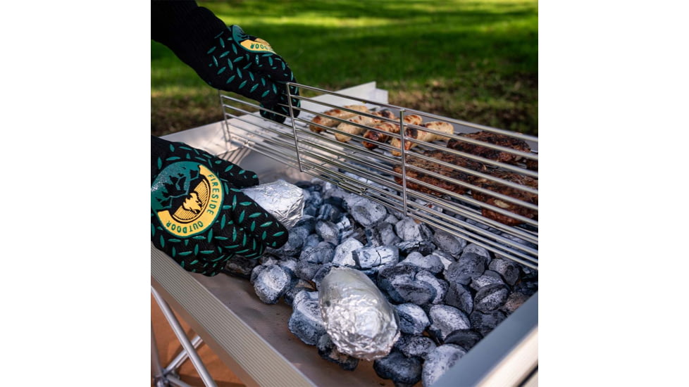 Fireside Outdoor Tri-Fold Grilling Grates For Pop-Up Fire Pit, 16,5 in, CDGG24-TRI