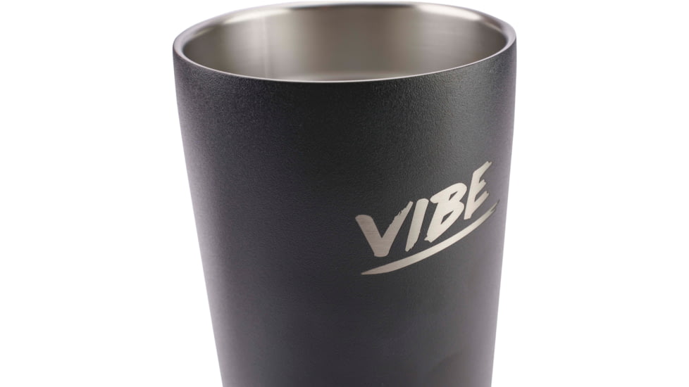 Fireside Outdoor Vibe Tumbler With Water-Resistant Bluetooth Speaker, Black, VIBE-18-BLK