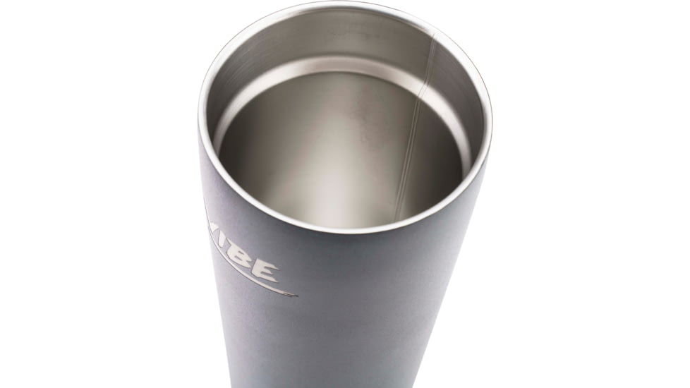 Fireside Outdoor Vibe Tumbler With Water-Resistant Bluetooth Speaker, Grey, VIBE-18-GRY