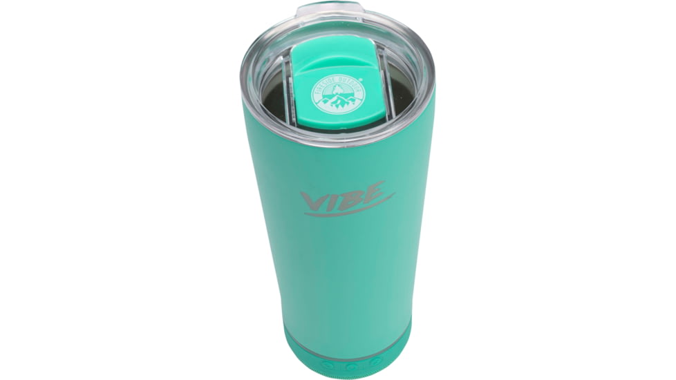 Fireside Outdoor Vibe Tumbler With Water-Resistant Bluetooth Speaker, Mint Green, VIBE-18-MGRN