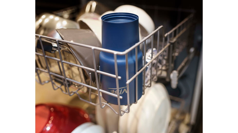 Fireside Outdoor Vibe Tumbler with/ Water-Resistant Bluetooth Speaker, Navy Blue, 28oz, VIBE-28-NBLU