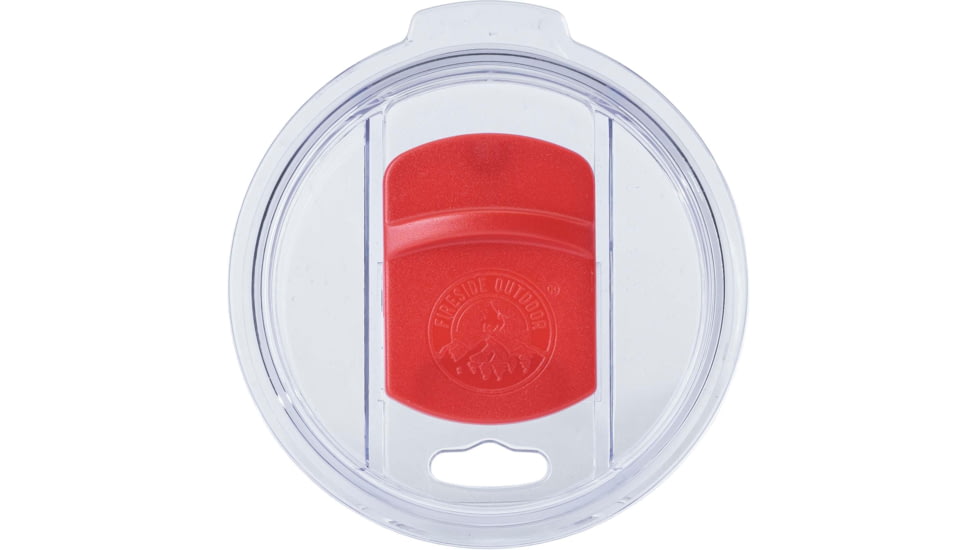 Fireside Outdoor Vibe Tumbler with/ Water-Resistant Bluetooth Speaker, Red, 28oz, VIBE-28-RED