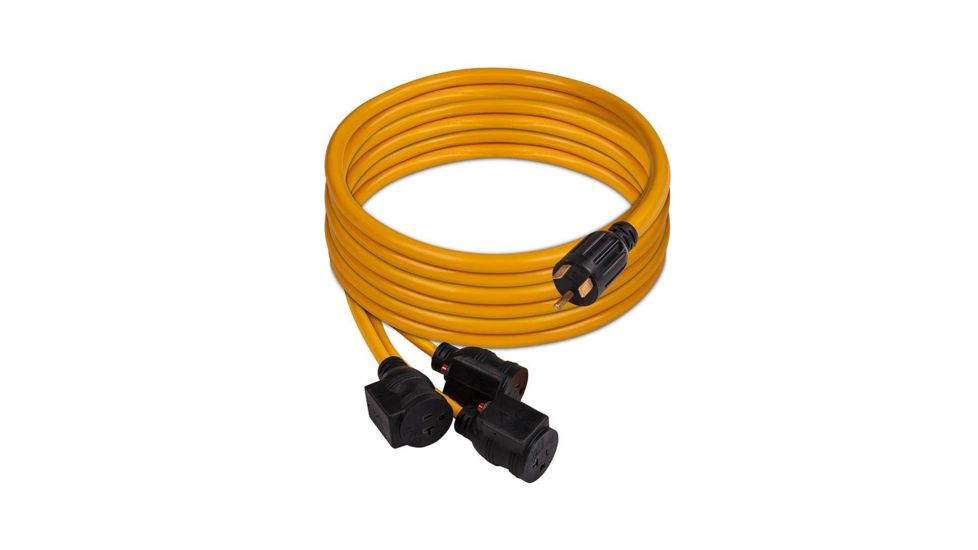 Firman Power and Equipment 1101 30 Amp Generator Power Cord - TT-30P to 3x5-20R, Orange FG1101