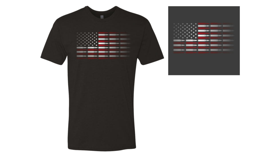 First Tactical Ammo Flag T-Shirt - Men's, 2XL, Charcoal, 112531-017-XXL