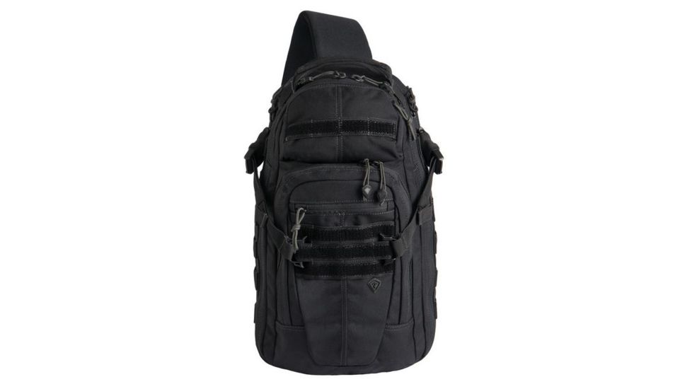 First Tactical Crosshatch Sling Pack, Black 180011-019-1SZ
